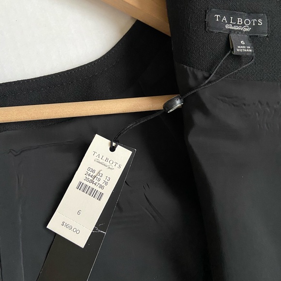 NWT Talbots Little Black Dress Sleeveless Sheath 6 - Picture 4 of 7